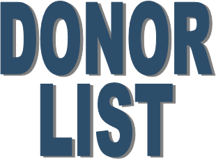 Image of the words Donor List